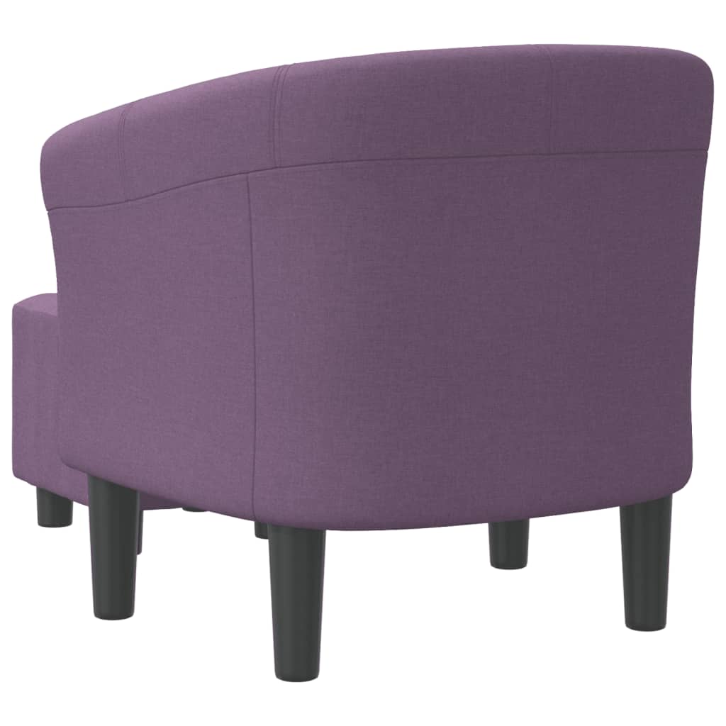 Kuipstoel met voetenbank stof paars is nu te koop bij PeponiXL, paradijselijk wonen!
