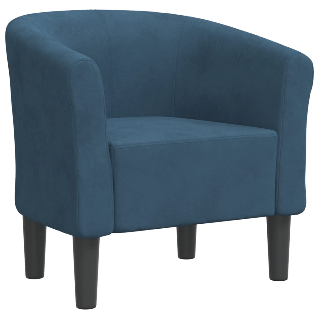 Kuipstoel fluweel donkerblauw is nu te koop bij PeponiXL, paradijselijk wonen!
