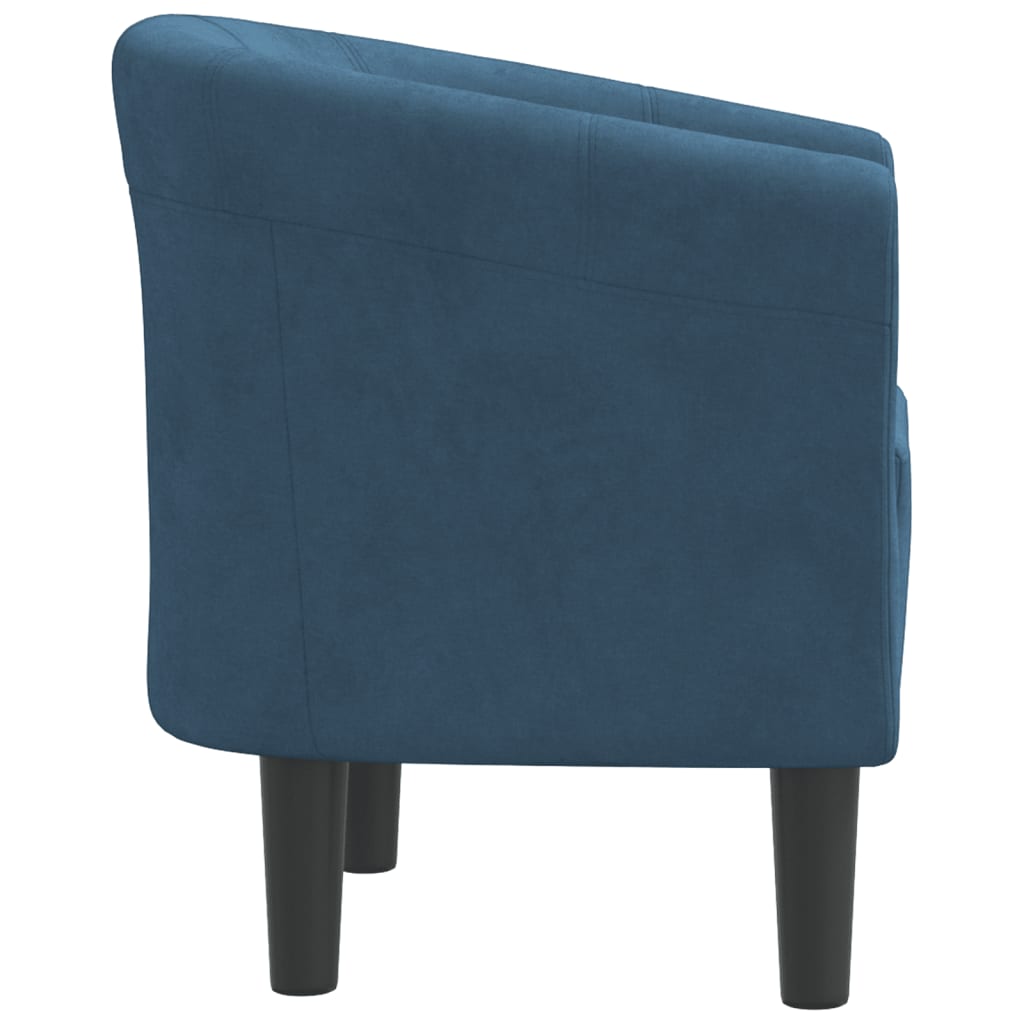 Kuipstoel fluweel donkerblauw is nu te koop bij PeponiXL, paradijselijk wonen!