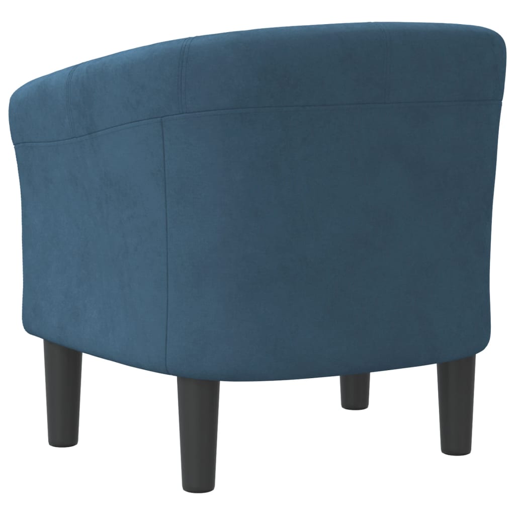 Kuipstoel fluweel donkerblauw is nu te koop bij PeponiXL, paradijselijk wonen!