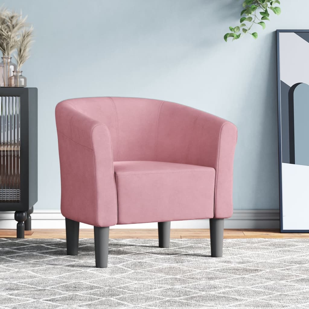 Kuipstoel fluweel roze is nu te koop bij PeponiXL, paradijselijk wonen!
