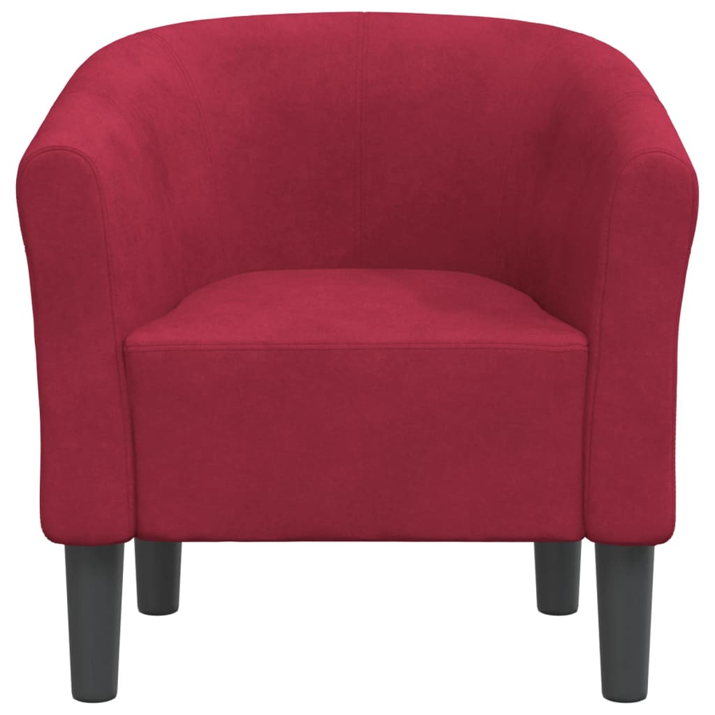 Kuipstoel fluweel wijnrood is nu te koop bij PeponiXL, paradijselijk wonen!