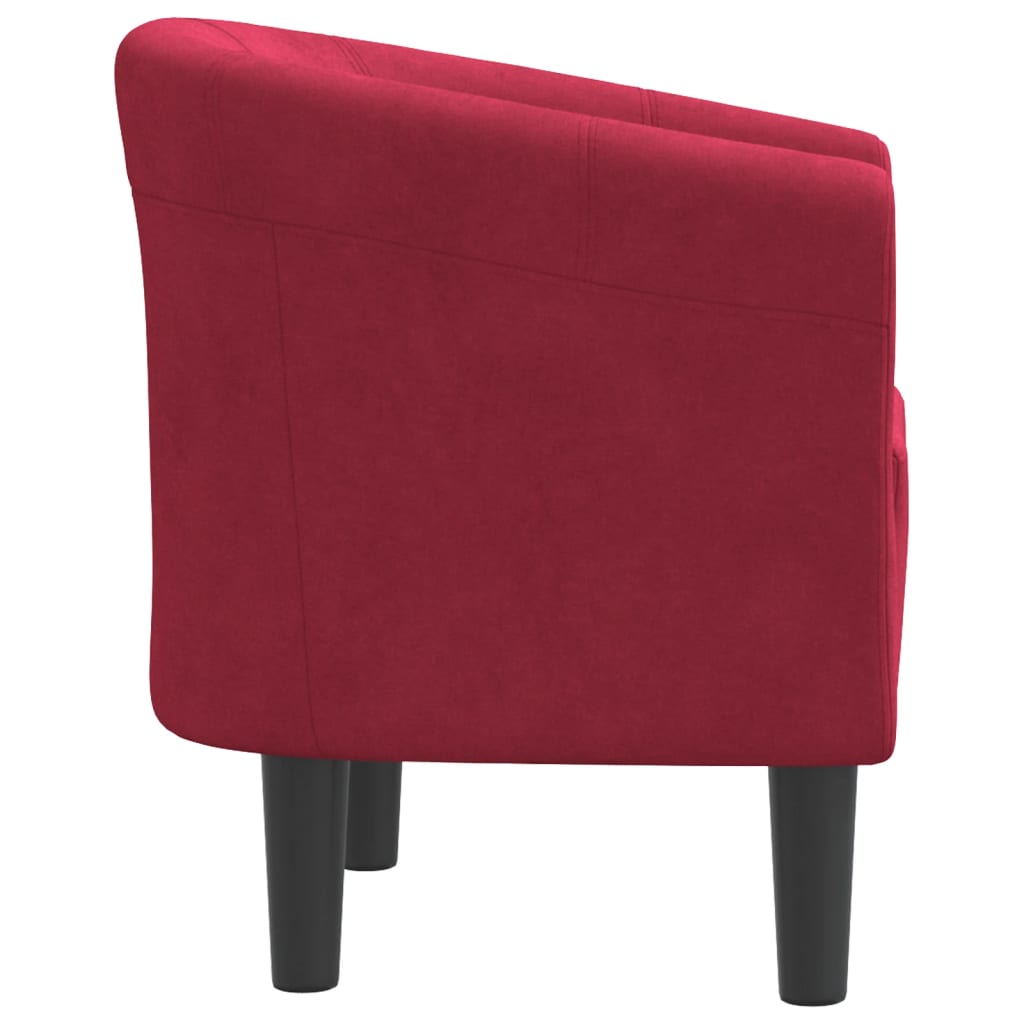 Kuipstoel fluweel wijnrood is nu te koop bij PeponiXL, paradijselijk wonen!