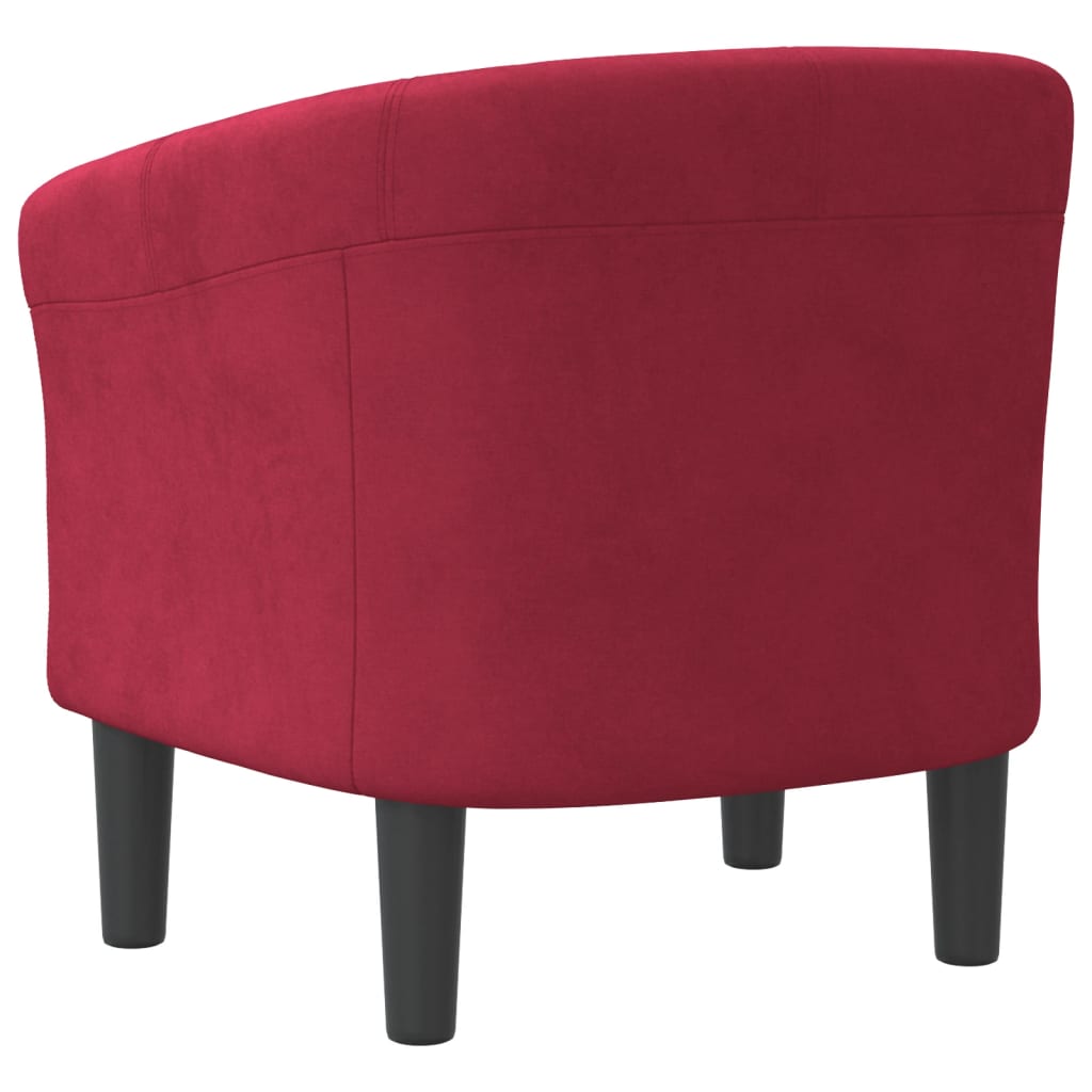 Kuipstoel fluweel wijnrood is nu te koop bij PeponiXL, paradijselijk wonen!