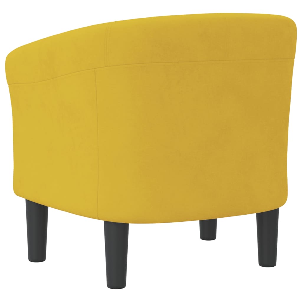 Kuipstoel fluweel geel is nu te koop bij PeponiXL, paradijselijk wonen!