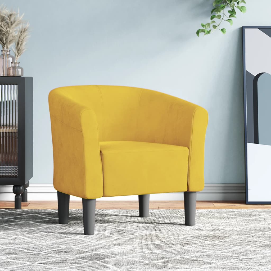 Kuipstoel fluweel geel is nu te koop bij PeponiXL, paradijselijk wonen!