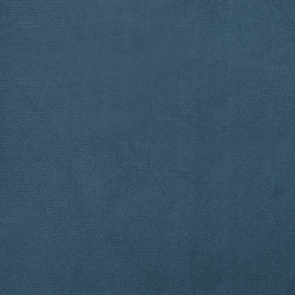 Kuipstoel met voetenbank fluweel donkerblauw is nu te koop bij PeponiXL, paradijselijk wonen!