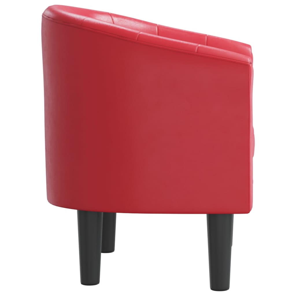 Kuipstoel kunstleer rood is nu te koop bij PeponiXL, paradijselijk wonen!
