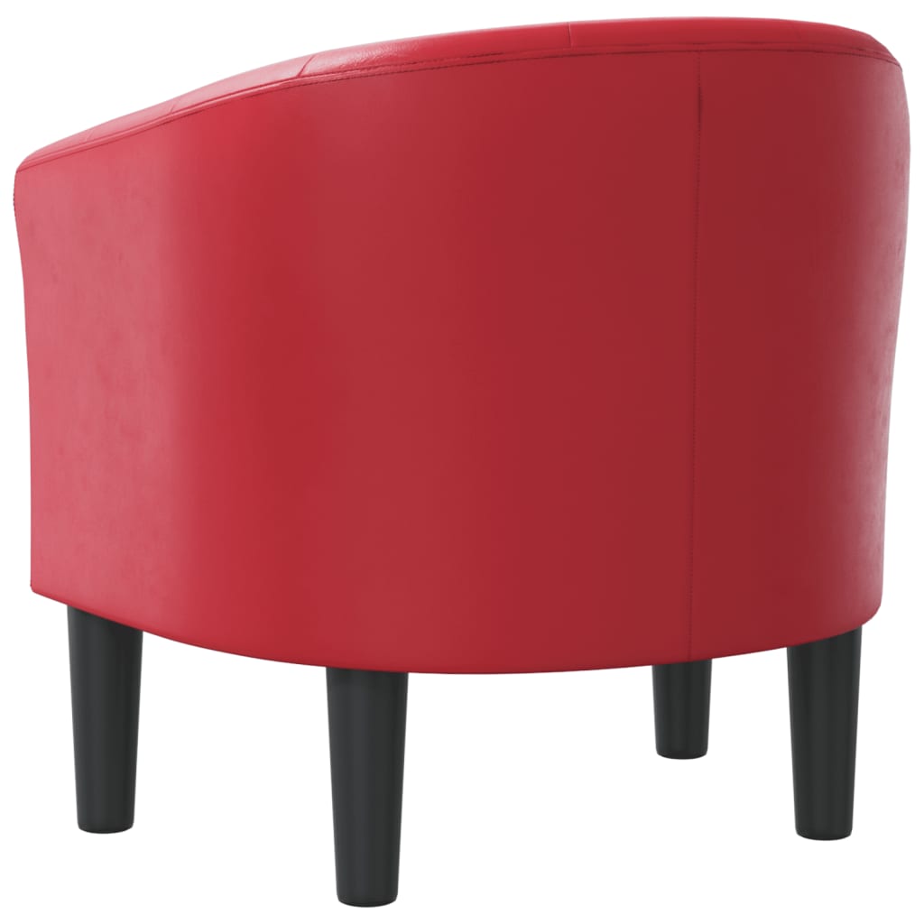 Kuipstoel kunstleer rood is nu te koop bij PeponiXL, paradijselijk wonen!