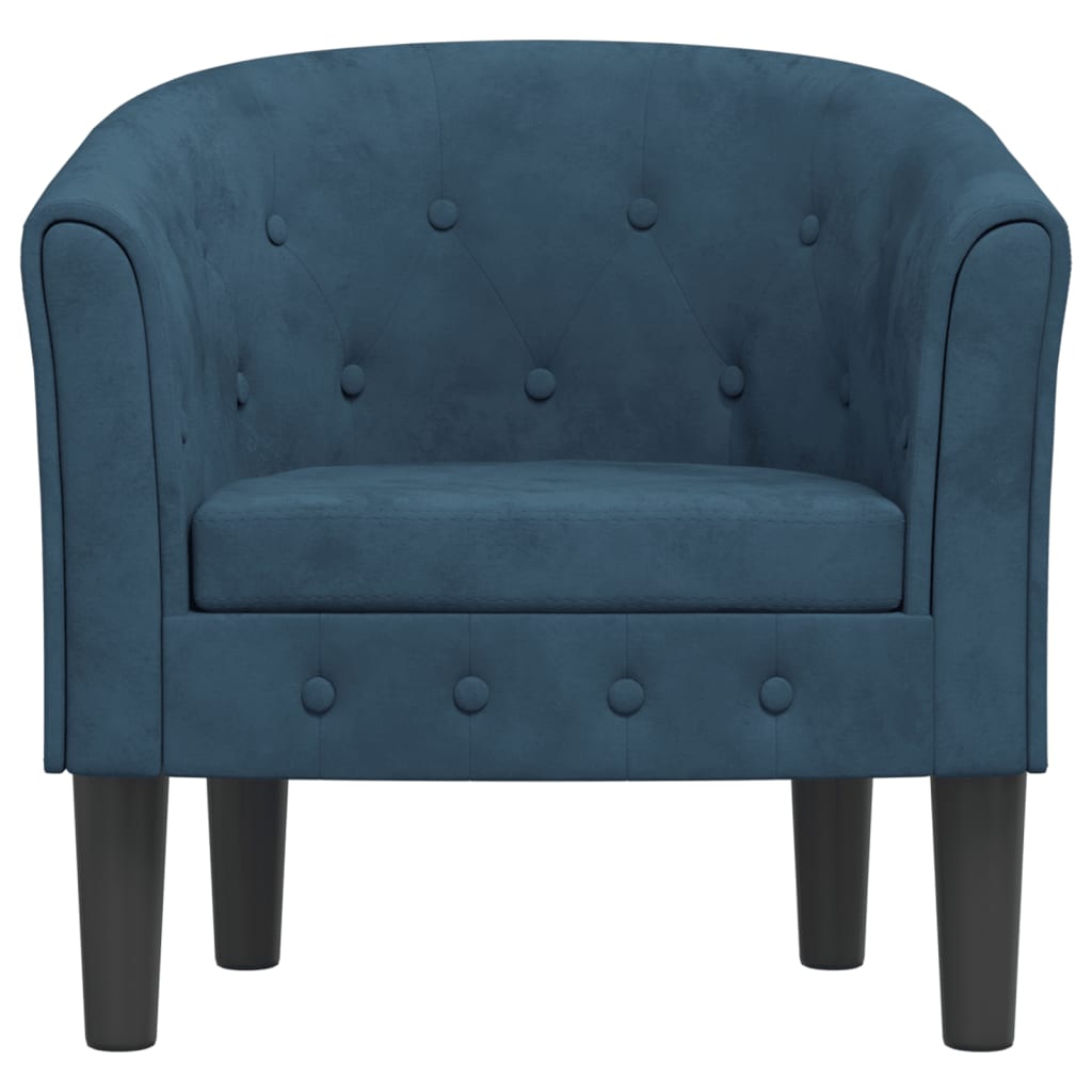 Kuipstoel fluweel donkerblauw is nu te koop bij PeponiXL, paradijselijk wonen!