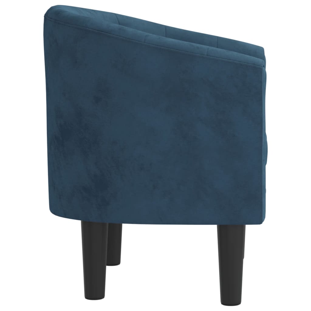 Kuipstoel fluweel donkerblauw is nu te koop bij PeponiXL, paradijselijk wonen!
