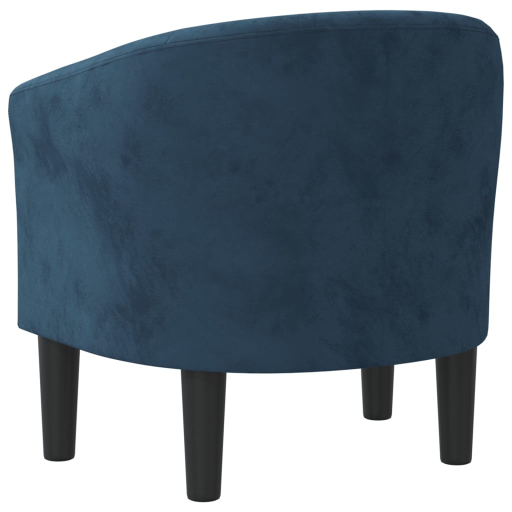 Kuipstoel fluweel donkerblauw is nu te koop bij PeponiXL, paradijselijk wonen!