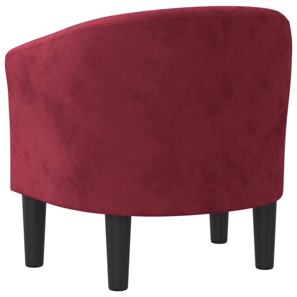 Kuipstoel fluweel wijnrood is nu te koop bij PeponiXL, paradijselijk wonen!