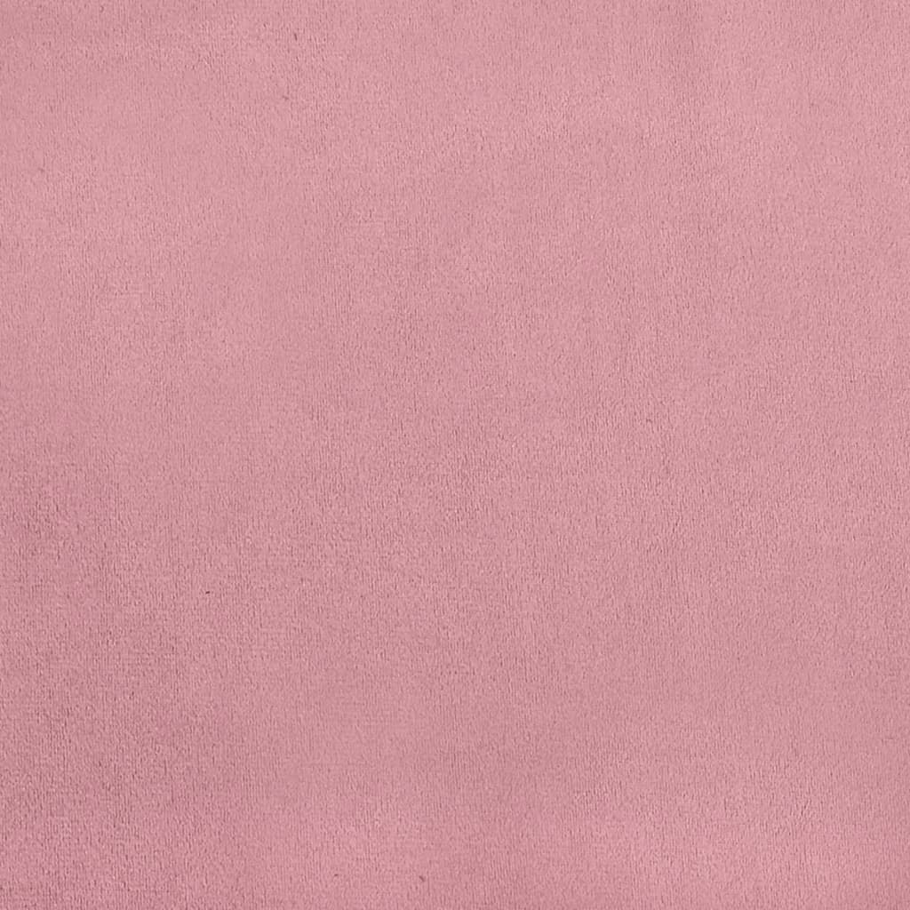 Kuipstoel met voetenbank fluweel roze is nu te koop bij PeponiXL, paradijselijk wonen!