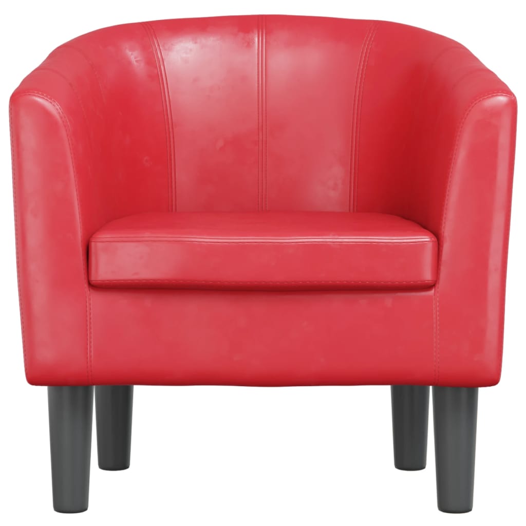 Kuipstoel kunstleer rood is nu te koop bij PeponiXL, paradijselijk wonen!