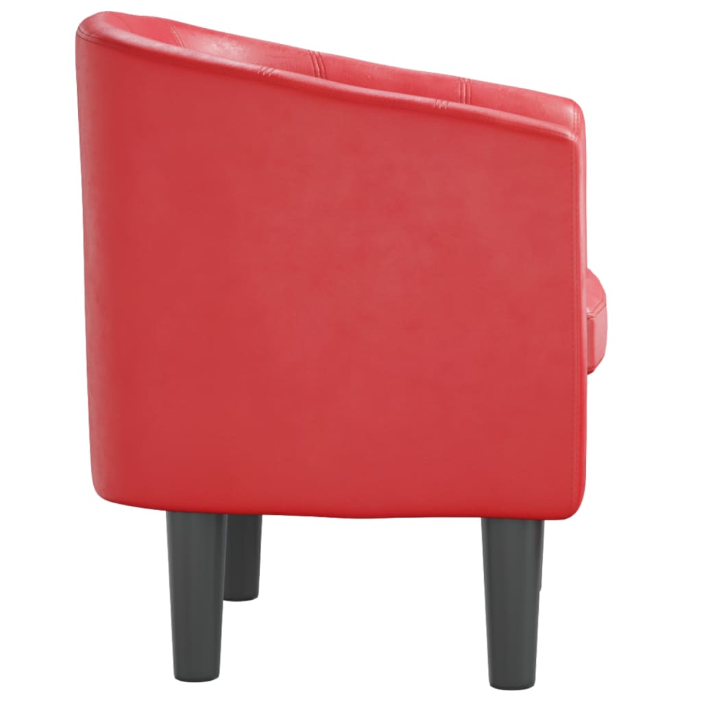 Kuipstoel kunstleer rood is nu te koop bij PeponiXL, paradijselijk wonen!