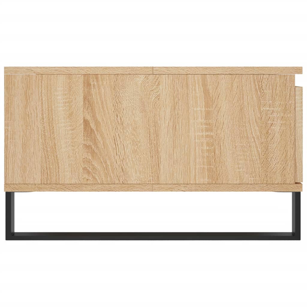Salontafel 90x60x35 cm bewerkt hout sonoma eikenkleurig is nu te koop bij PeponiXL, paradijselijk wonen!