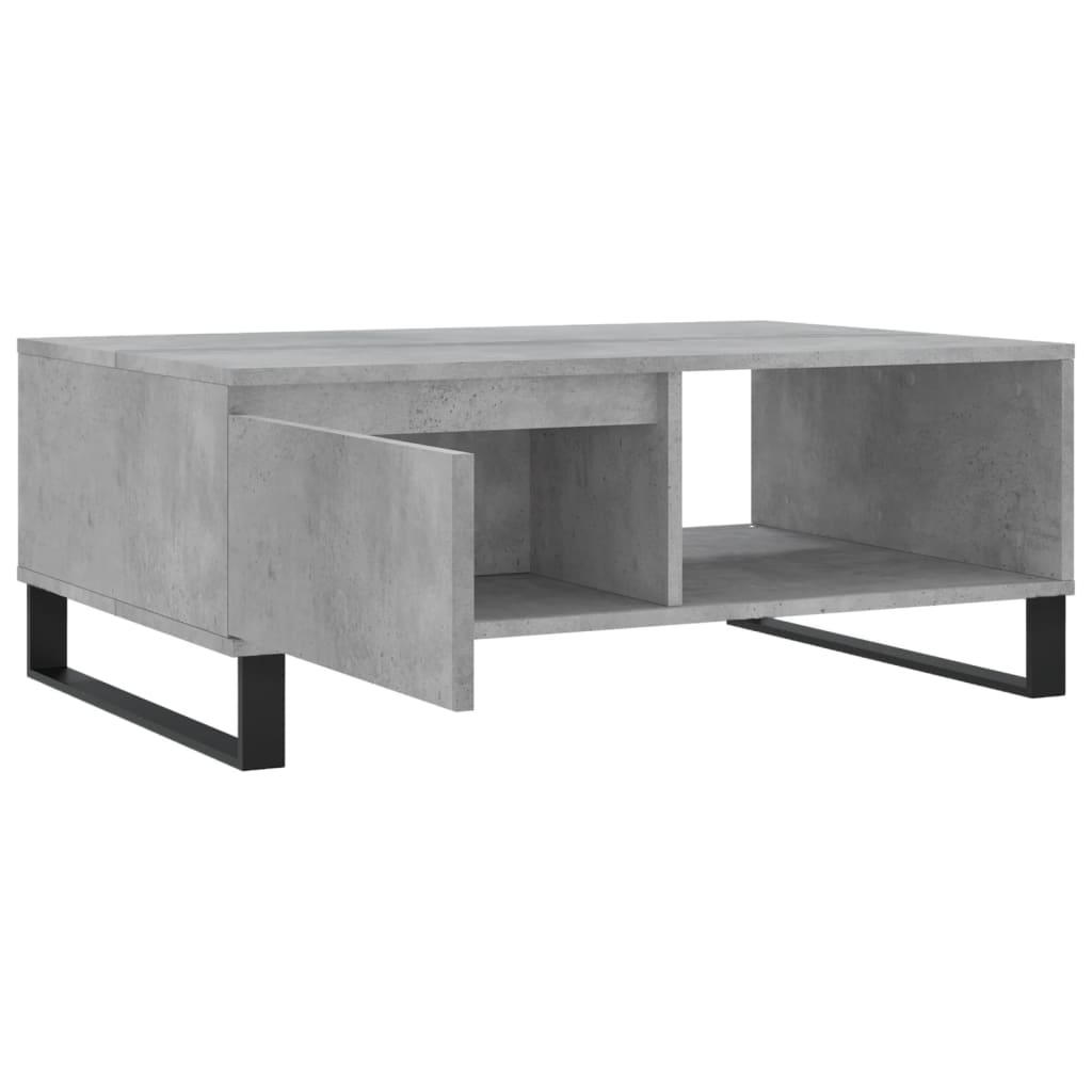 Salontafel 90x60x35 cm bewerkt hout betongrijs is nu te koop bij PeponiXL, paradijselijk wonen!