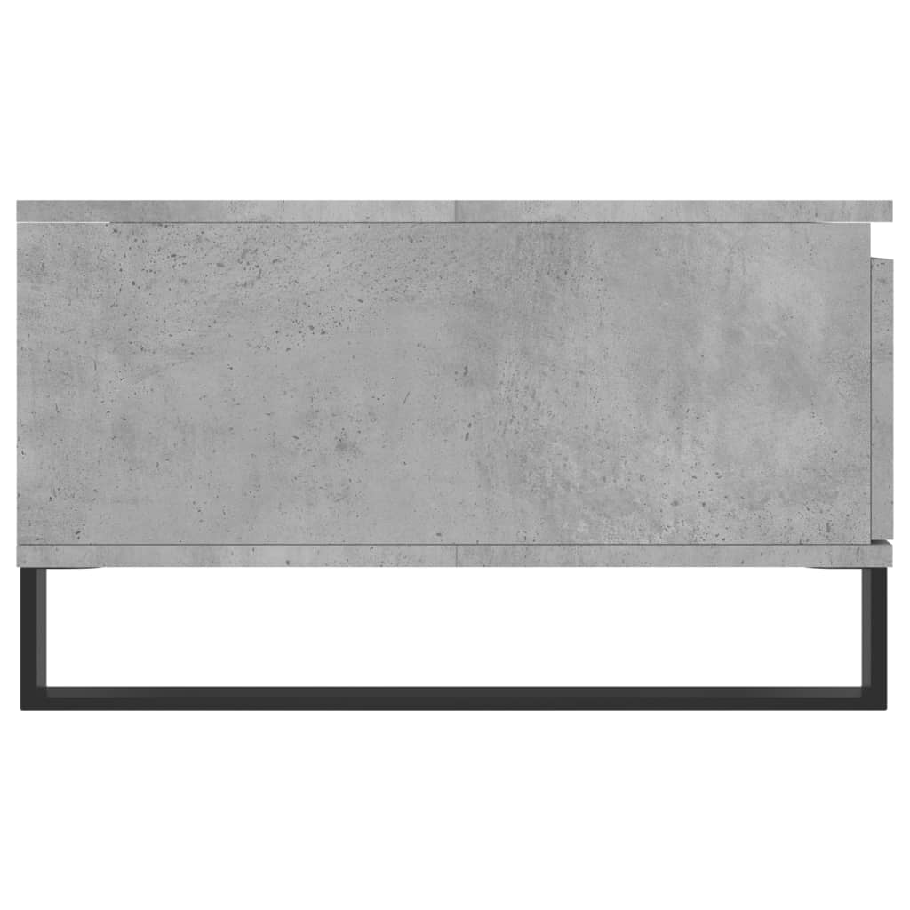Salontafel 90x60x35 cm bewerkt hout betongrijs is nu te koop bij PeponiXL, paradijselijk wonen!