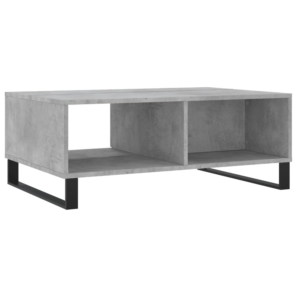 Salontafel 90x60x35 cm bewerkt hout betongrijs is nu te koop bij PeponiXL, paradijselijk wonen!