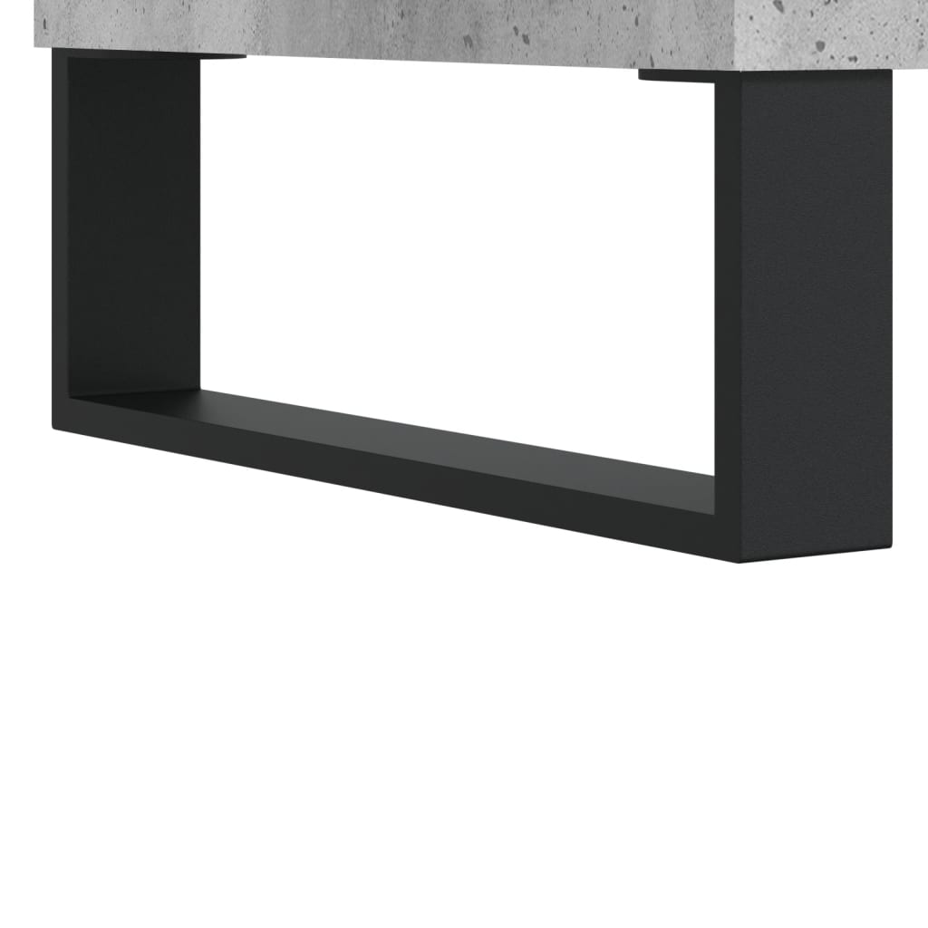 Salontafel 90x60x35 cm bewerkt hout betongrijs is nu te koop bij PeponiXL, paradijselijk wonen!