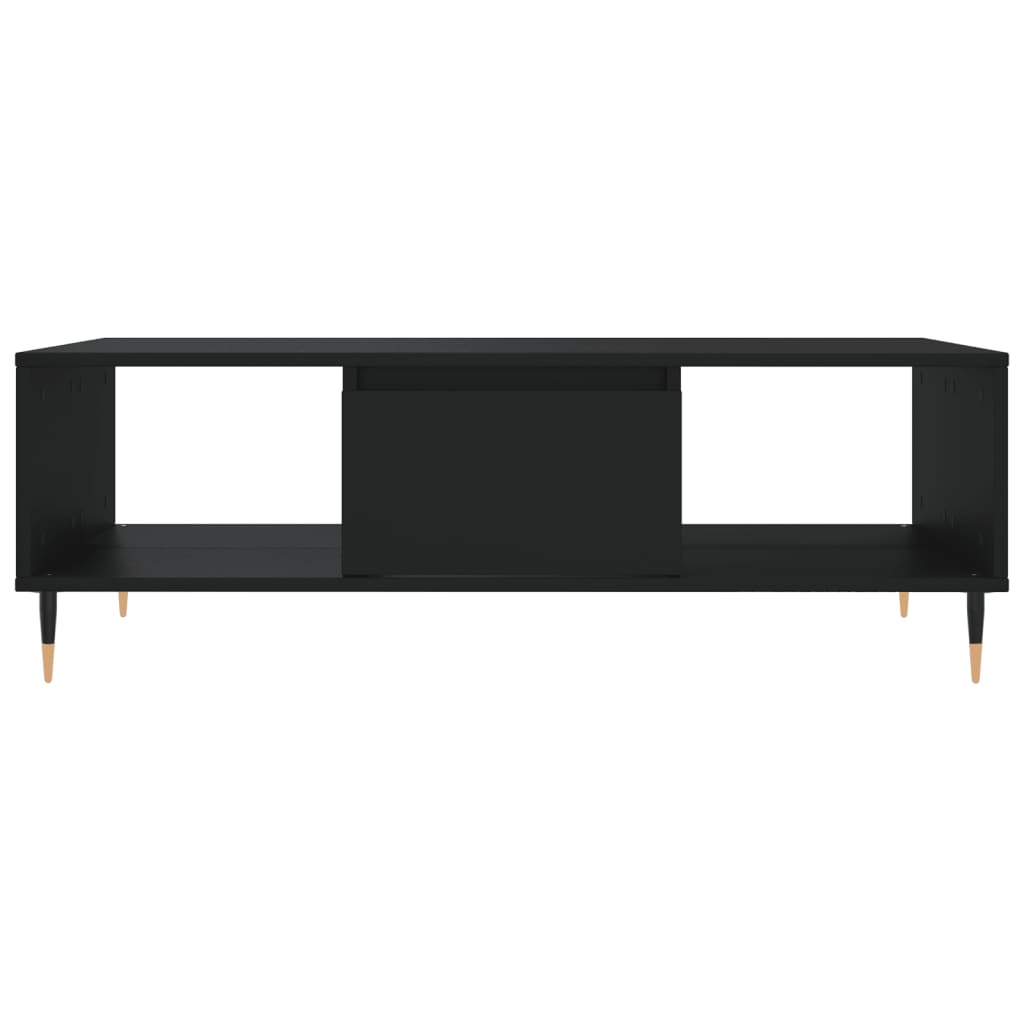 Salontafel 104x60x35 cm bewerkt hout zwart is nu te koop bij PeponiXL, paradijselijk wonen!