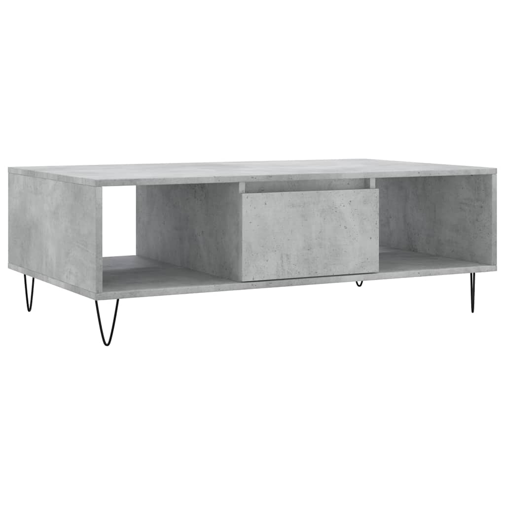 Salontafel 104x60x35 cm bewerkt hout betongrijs is nu te koop bij PeponiXL, paradijselijk wonen!
