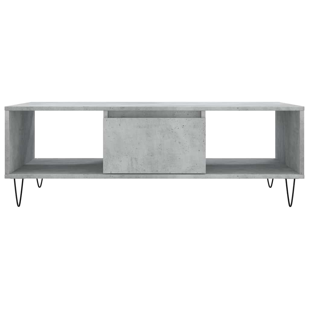 Salontafel 104x60x35 cm bewerkt hout betongrijs is nu te koop bij PeponiXL, paradijselijk wonen!