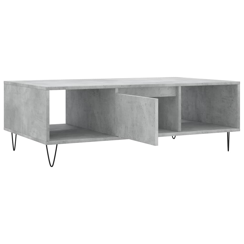 Salontafel 104x60x35 cm bewerkt hout betongrijs is nu te koop bij PeponiXL, paradijselijk wonen!
