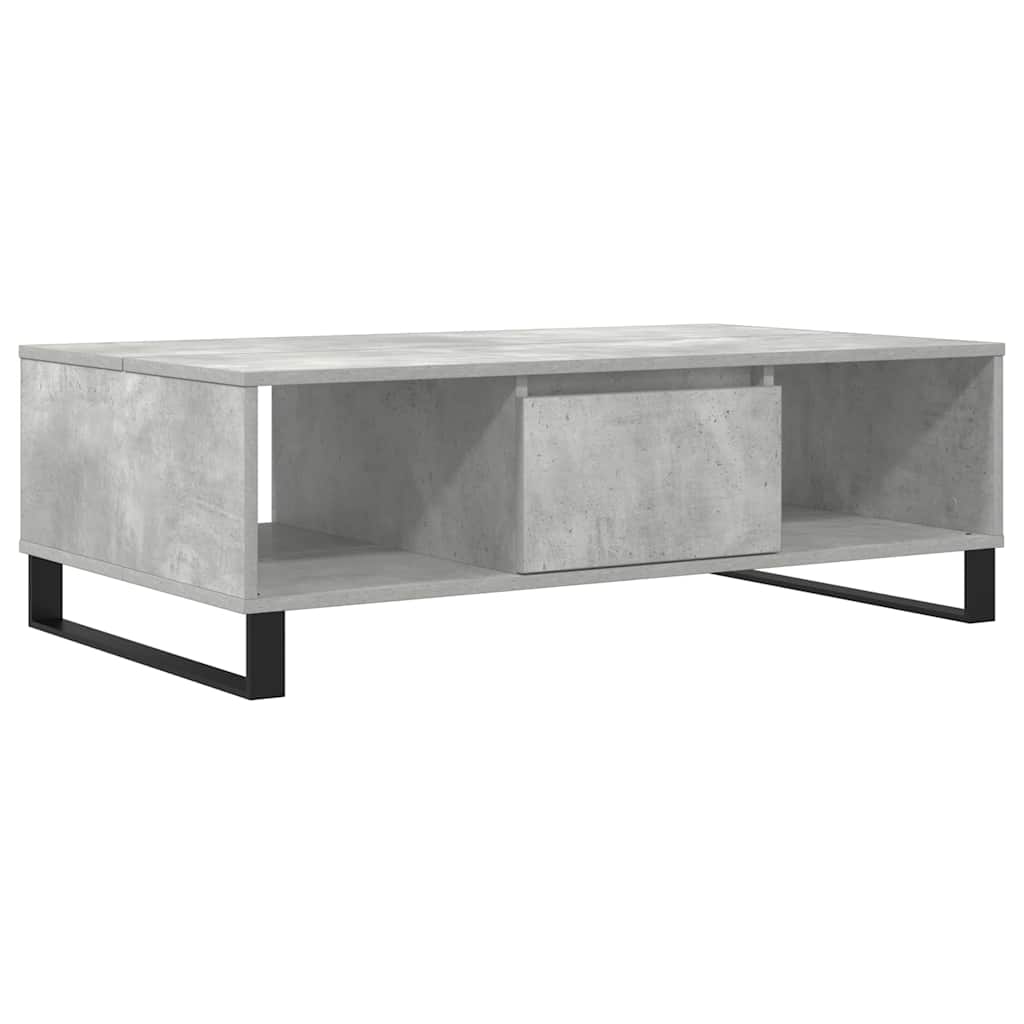 Salontafel 104x60x35 cm bewerkt hout betongrijs is nu te koop bij PeponiXL, paradijselijk wonen!