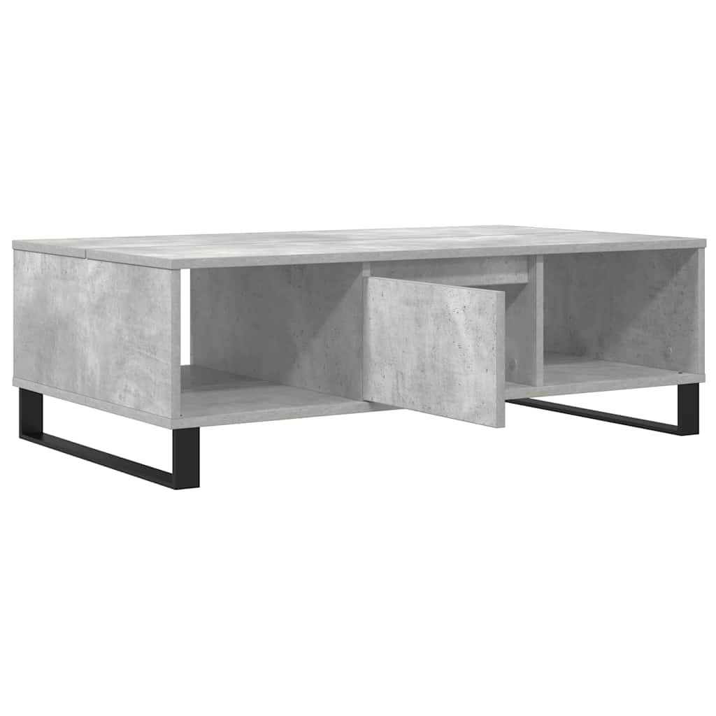 Salontafel 104x60x35 cm bewerkt hout betongrijs is nu te koop bij PeponiXL, paradijselijk wonen!