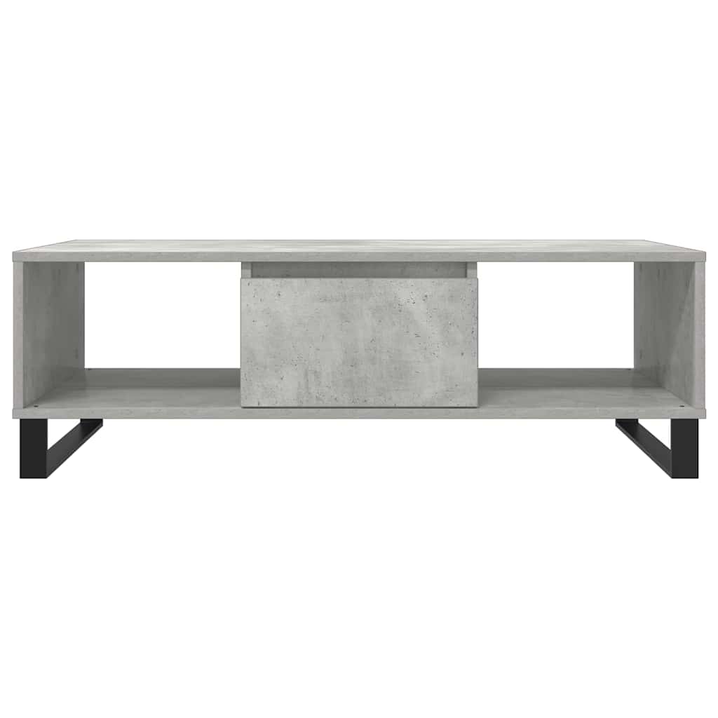 Salontafel 104x60x35 cm bewerkt hout betongrijs is nu te koop bij PeponiXL, paradijselijk wonen!