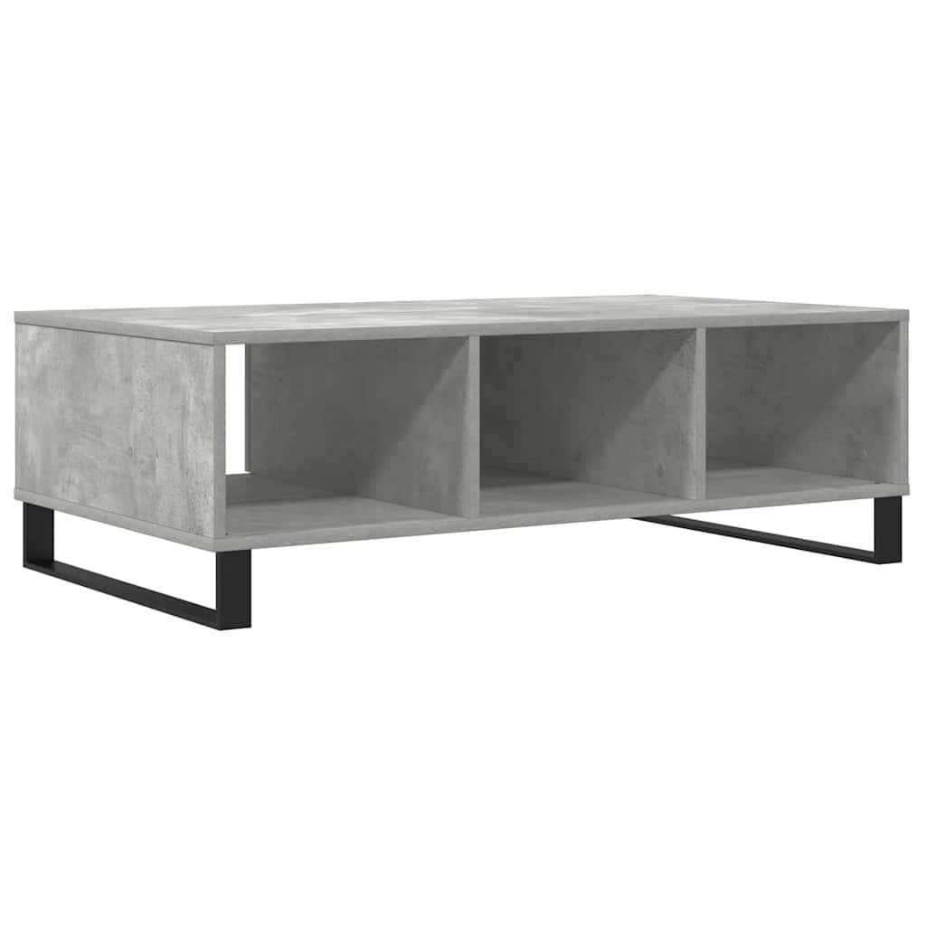 Salontafel 104x60x35 cm bewerkt hout betongrijs is nu te koop bij PeponiXL, paradijselijk wonen!