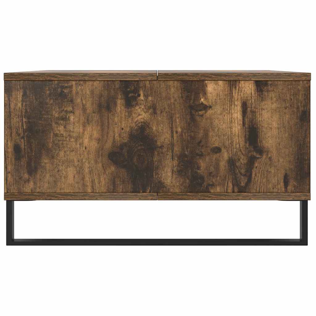 Salontafel 104x60x35 cm bewerkt hout gerookt eikenkleurig is nu te koop bij PeponiXL, paradijselijk wonen!