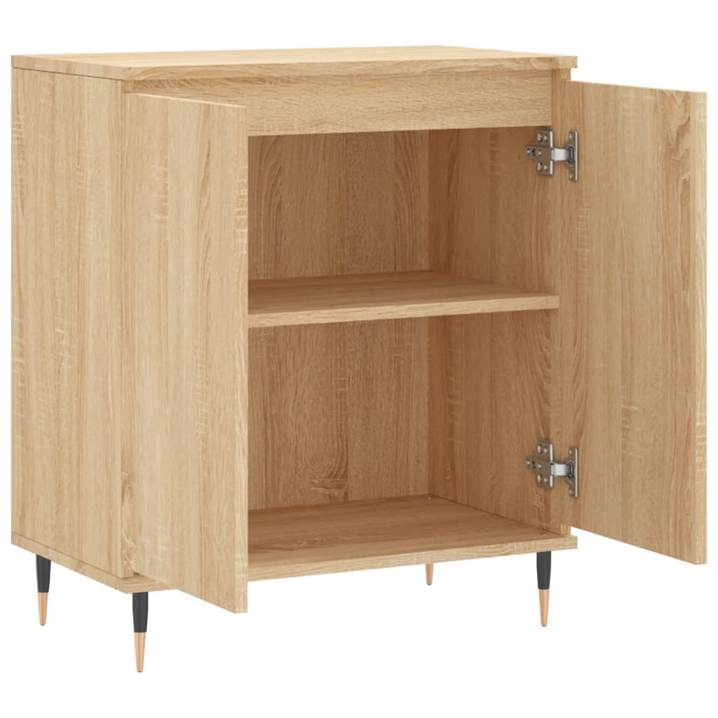 Dressoir 60x35x70 cm bewerkt hout sonoma eikenkleurig is nu te koop bij PeponiXL, paradijselijk wonen!