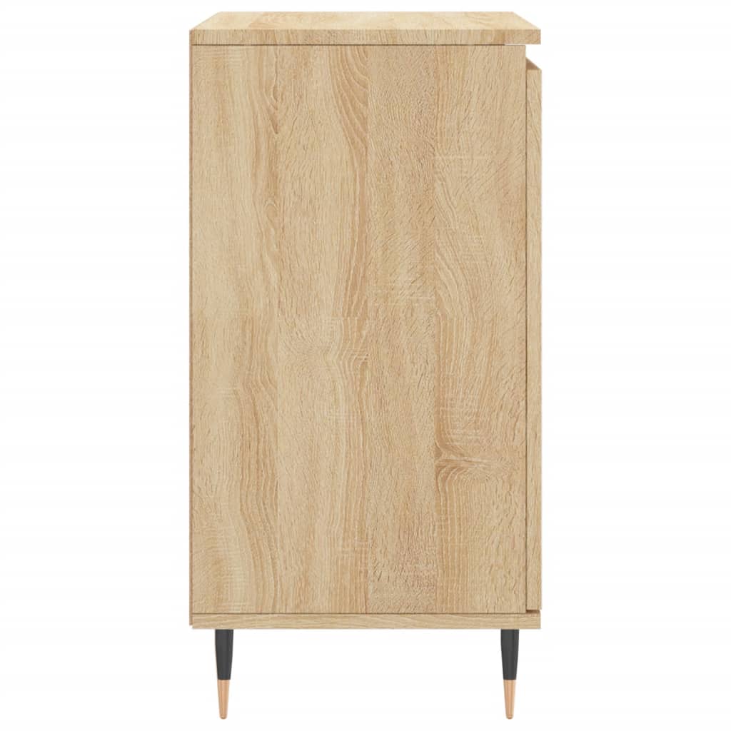 Dressoir 60x35x70 cm bewerkt hout sonoma eikenkleurig is nu te koop bij PeponiXL, paradijselijk wonen!