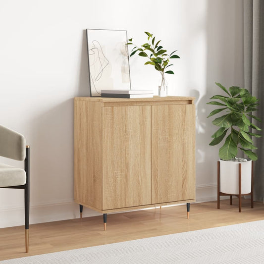 Dressoir 60x35x70 cm bewerkt hout sonoma eikenkleurig is nu te koop bij PeponiXL, paradijselijk wonen!