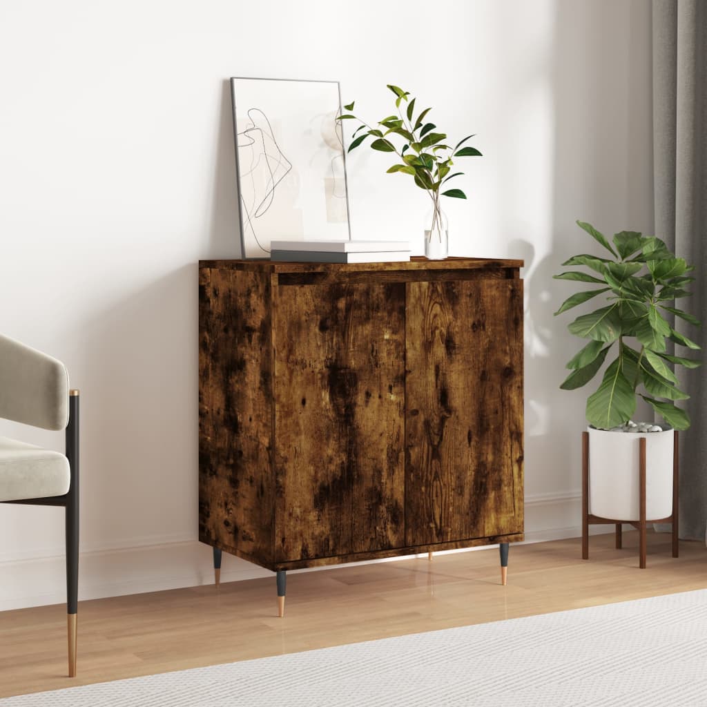 Dressoir 60x35x70 cm bewerkt hout gerookt eikenkleurig is nu te koop bij PeponiXL, paradijselijk wonen!
