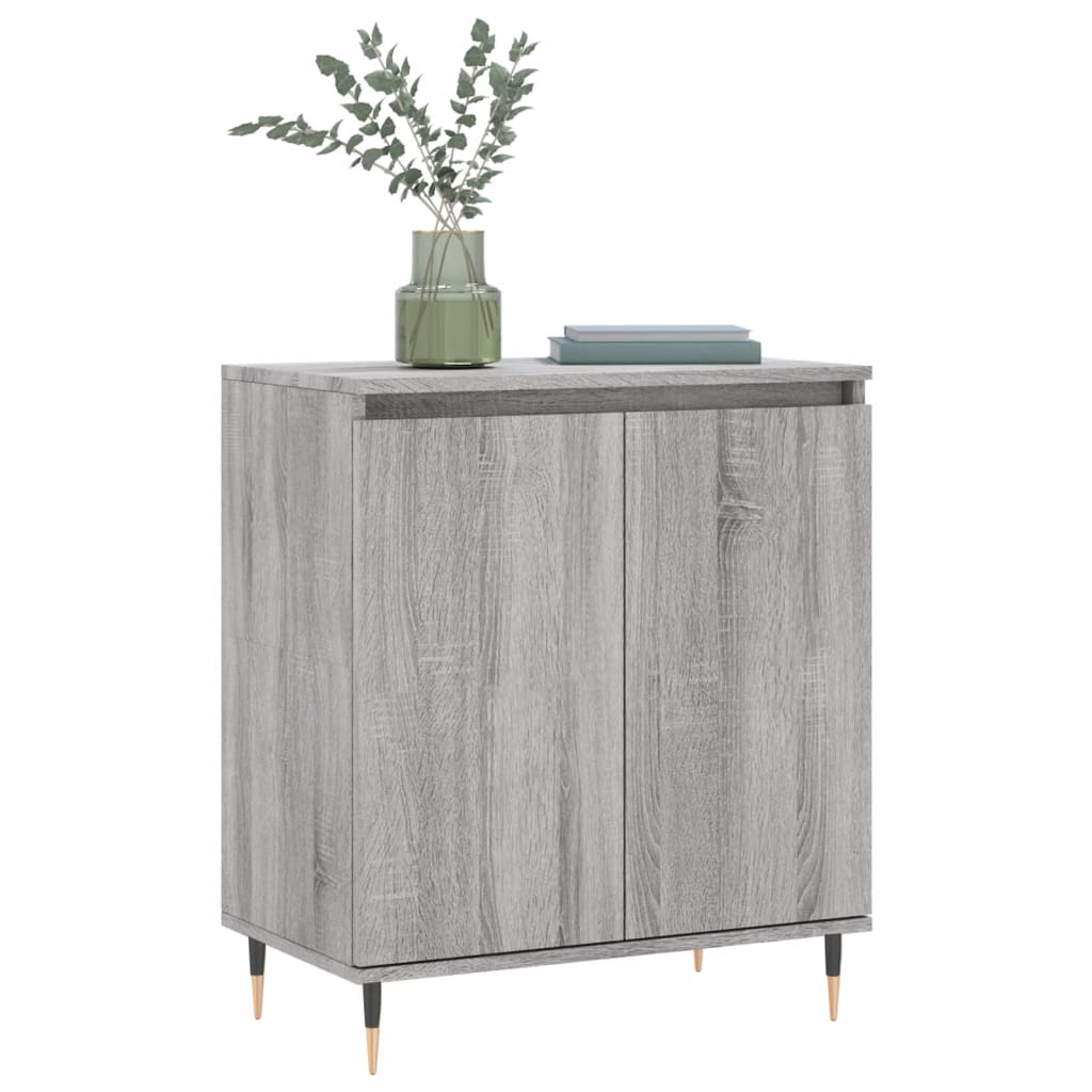 Dressoir 60x35x70 cm bewerkt hout grijs sonoma eikenkleurig is nu te koop bij PeponiXL, paradijselijk wonen!