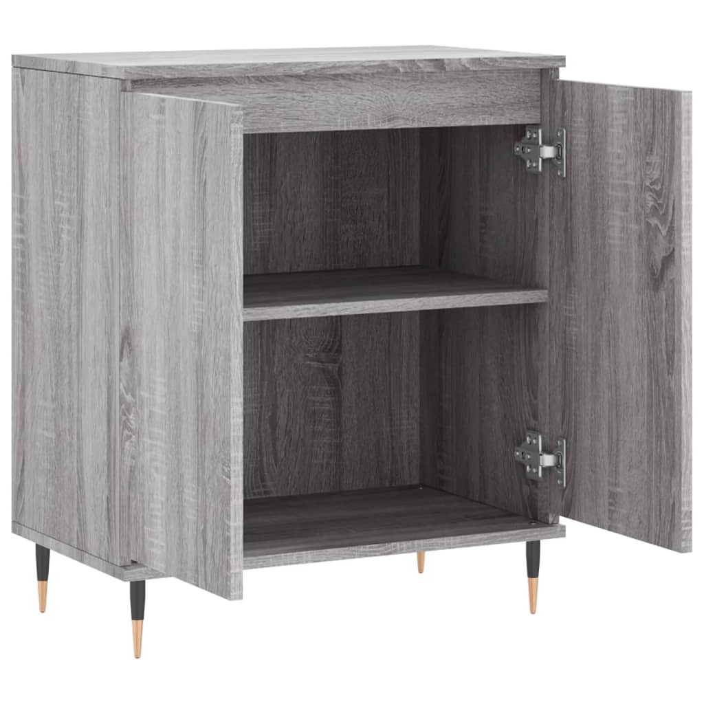 Dressoir 60x35x70 cm bewerkt hout grijs sonoma eikenkleurig is nu te koop bij PeponiXL, paradijselijk wonen!