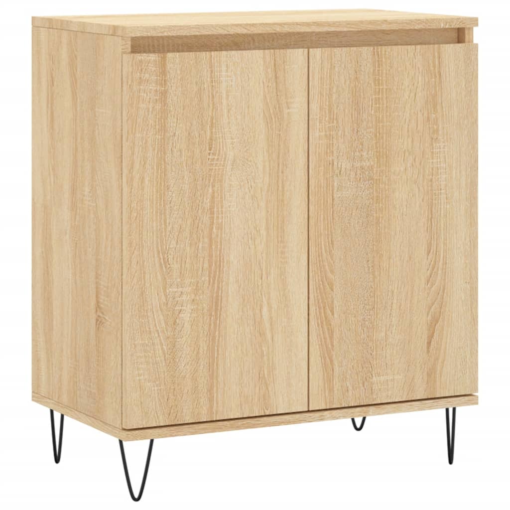 Dressoir 60x35x70 cm bewerkt hout sonoma eikenkleurig is nu te koop bij PeponiXL, paradijselijk wonen!