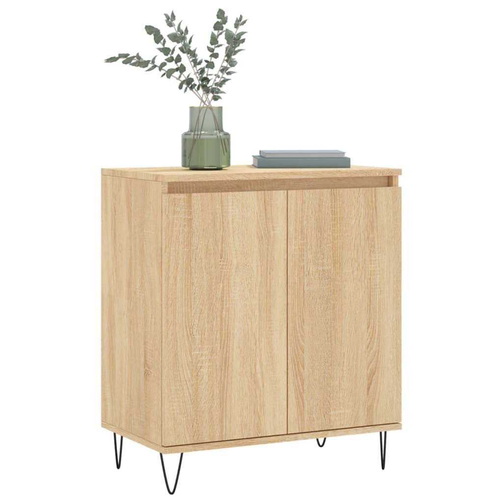 Dressoir 60x35x70 cm bewerkt hout sonoma eikenkleurig is nu te koop bij PeponiXL, paradijselijk wonen!