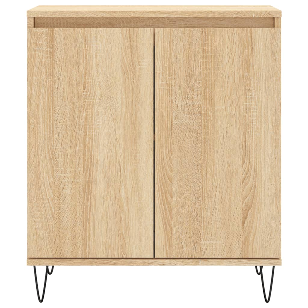 Dressoir 60x35x70 cm bewerkt hout sonoma eikenkleurig is nu te koop bij PeponiXL, paradijselijk wonen!