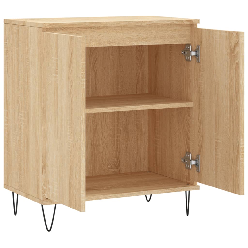Dressoir 60x35x70 cm bewerkt hout sonoma eikenkleurig is nu te koop bij PeponiXL, paradijselijk wonen!
