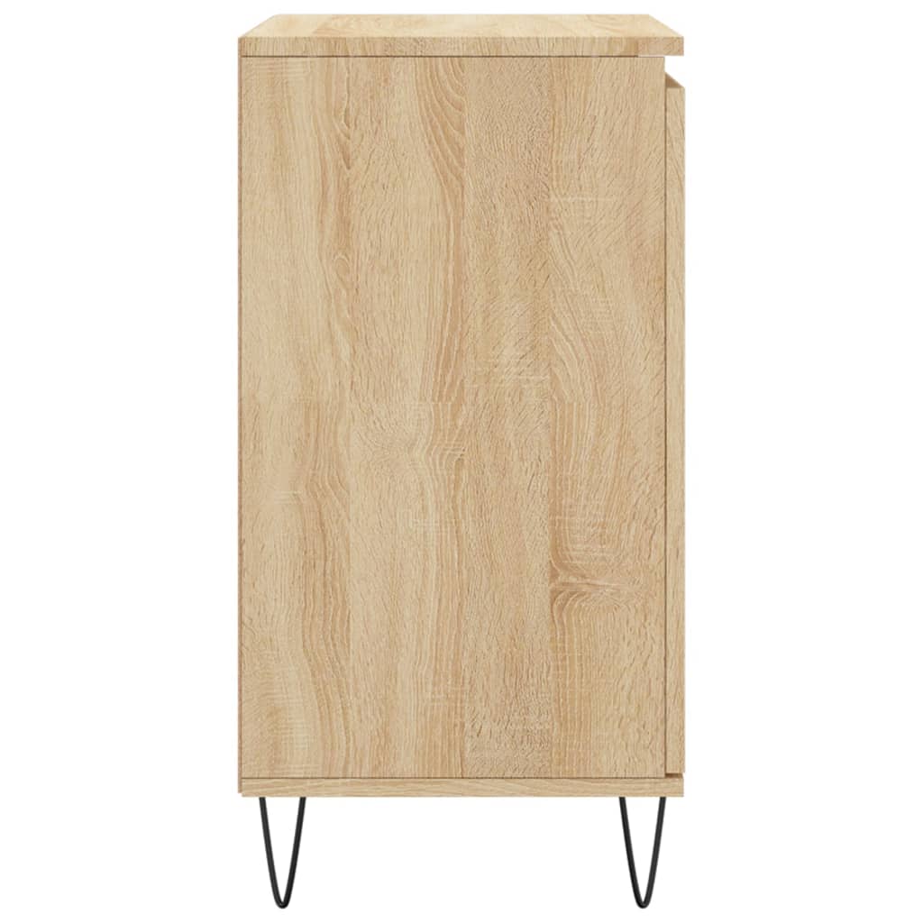 Dressoir 60x35x70 cm bewerkt hout sonoma eikenkleurig is nu te koop bij PeponiXL, paradijselijk wonen!