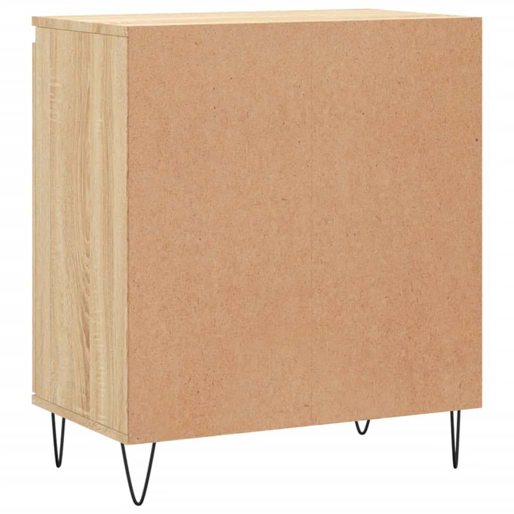 Dressoir 60x35x70 cm bewerkt hout sonoma eikenkleurig is nu te koop bij PeponiXL, paradijselijk wonen!