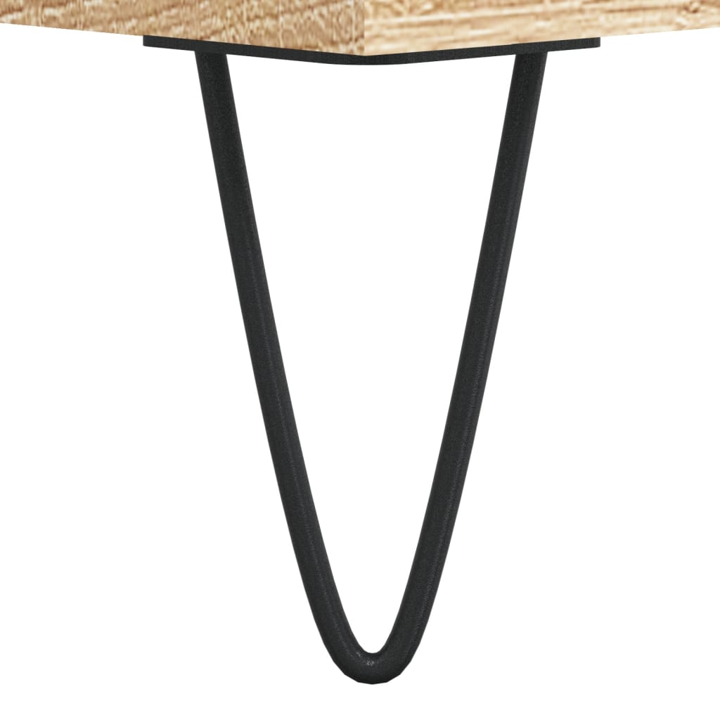 Dressoir 60x35x70 cm bewerkt hout sonoma eikenkleurig is nu te koop bij PeponiXL, paradijselijk wonen!