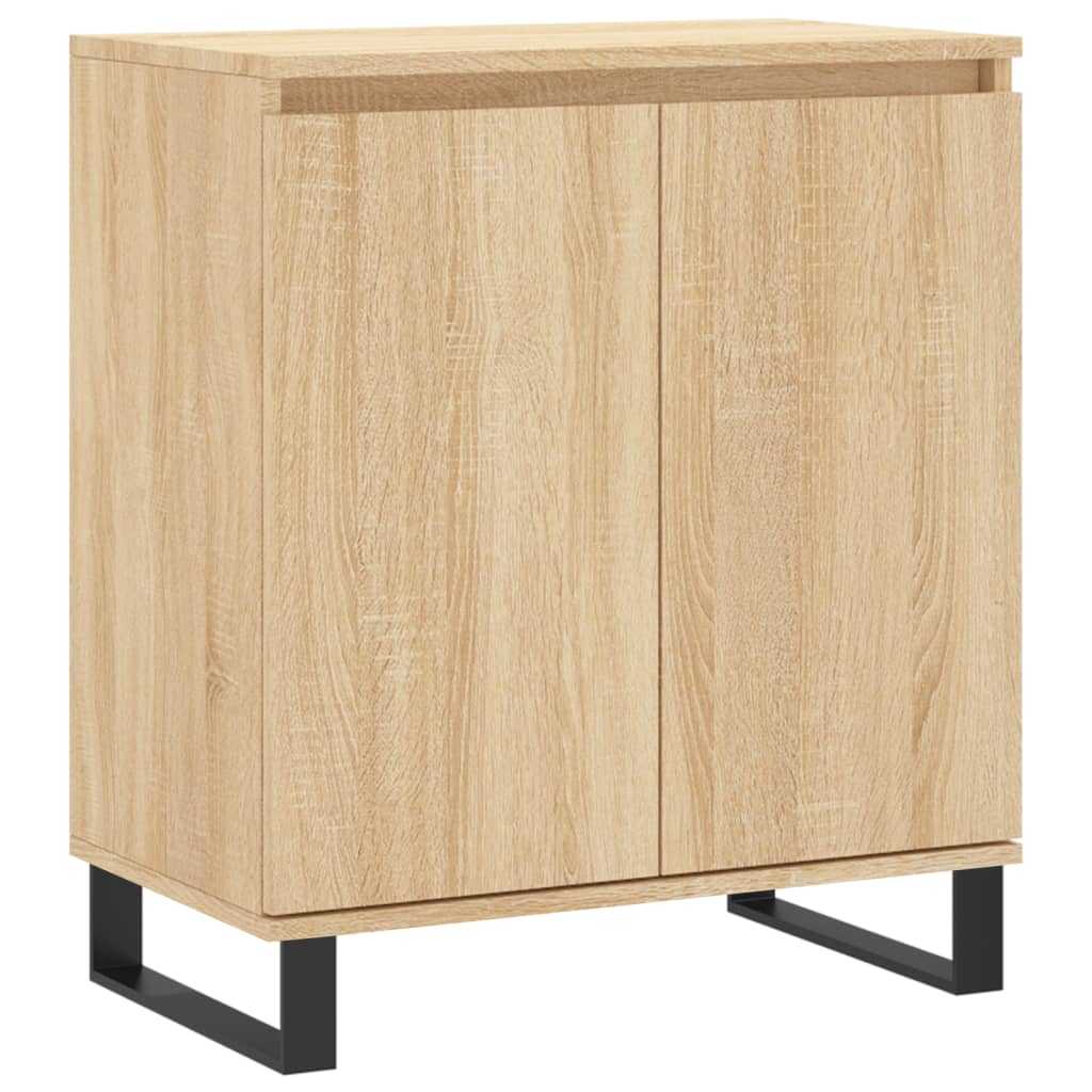 Dressoir 60x35x70 cm bewerkt hout sonoma eikenkleurig is nu te koop bij PeponiXL, paradijselijk wonen!