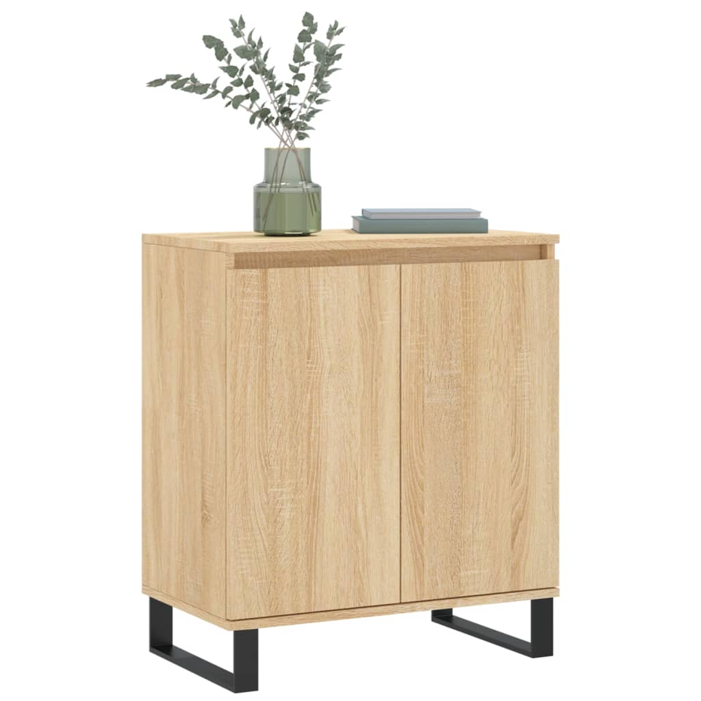 Dressoir 60x35x70 cm bewerkt hout sonoma eikenkleurig is nu te koop bij PeponiXL, paradijselijk wonen!