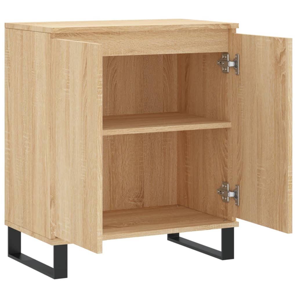 Dressoir 60x35x70 cm bewerkt hout sonoma eikenkleurig is nu te koop bij PeponiXL, paradijselijk wonen!